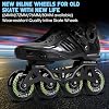8 Pack Inline Skate Wheels 72mm, 76mm, 80mm - ABEC9 Bearing - 85A Durometer PU - Compatible with Rollerblade, Roller Derby, K2 Skate
