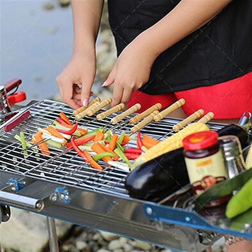 Palo para barbacoa reutilizable que facilita un asado uniforme 6