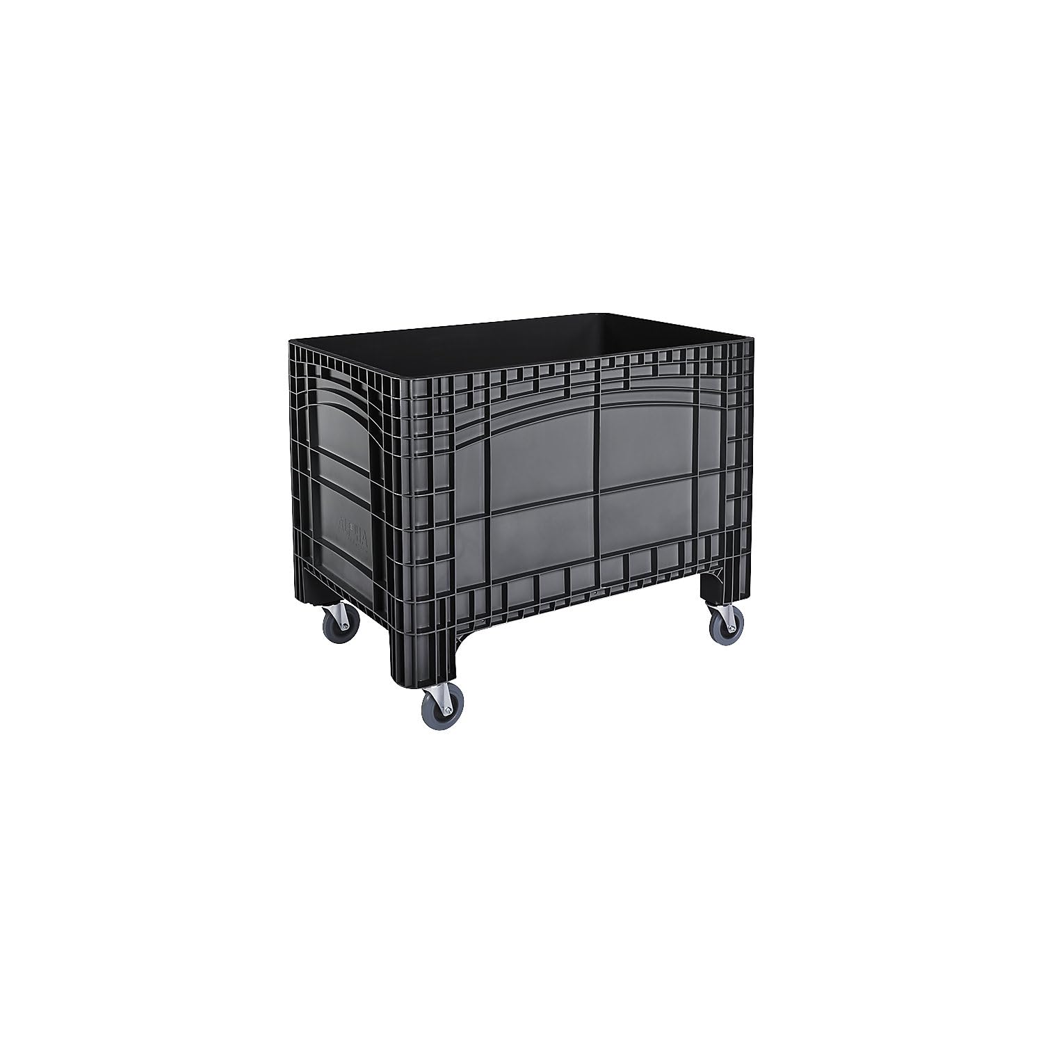 FRANKEL kaiserkraft | Caisse-palette | capacité 535 l | 4 roulettes pivotantes | noir