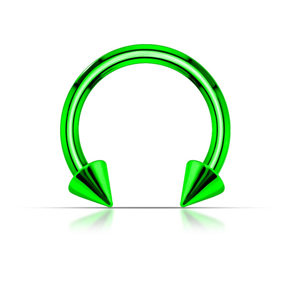 Amazon.com: AtoZ Piercing Colorful Green Neon Anodized 16