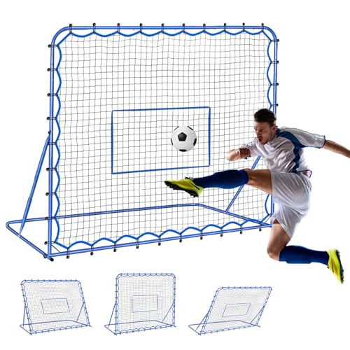 Winthai 6x5FT Soccer Rebounder Net, Quick-Switch Angle Soccer Training for Control, Passing Practice, Easy Setup Rebounder Gifts Aids & Equipment for Kids,Teens & Adults