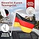 Premium Autofahne | Autoflagge | Autofensterfahne | Autofensterflagge | Fußball EM 2024 Fanartikel | Deutschland | Auto Fenster Flagge Fahne 45x30cm, MAX. 60 Km/h