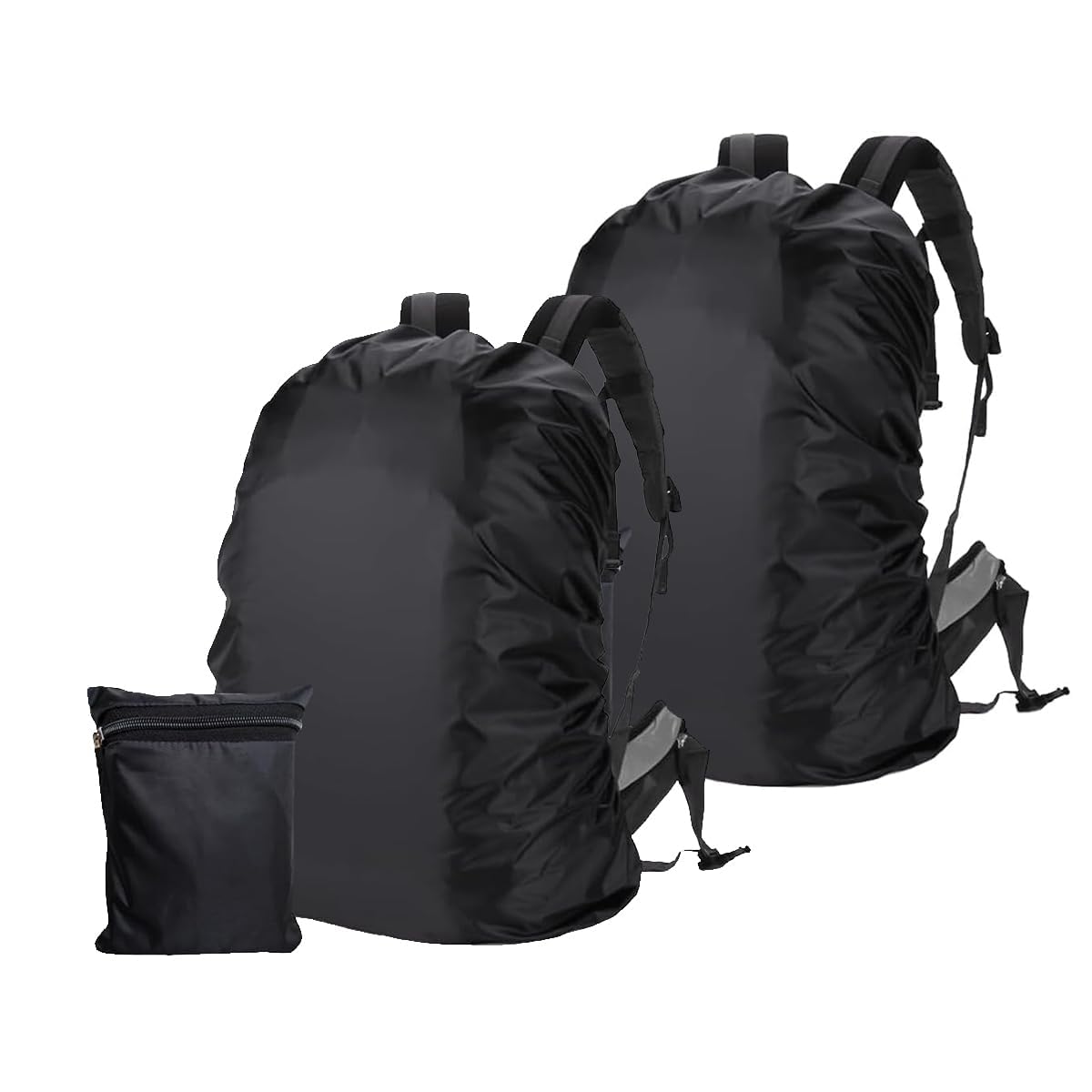Glazora Waterproof Rain Cover for Backpack Travel Essentials Rain Cover for Bag Backpack Rain Cover Travel Accessories Bag Rain Cover Waterproof Dustproof for All Bag Sizes [ Pack of 2 ]