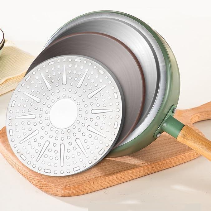 Wok para cocinar con fondo redondo sin tapa ni utensilios miniatura 5