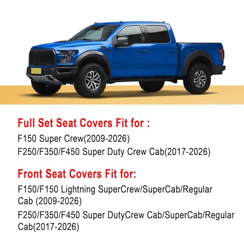 Image of for Ford F150 Seat Covers 2026-2025-2009 F250 F350 F450 2017-2026