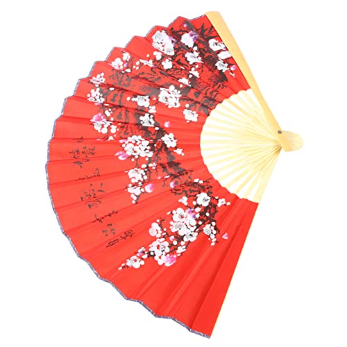 Vaguelly Ventilador Colgante Chino Decoración De Pared para Salón y Fiestas Flor De Ciruelo