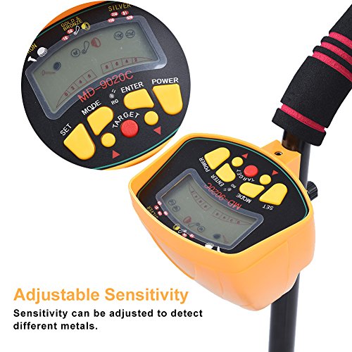Sxhlseller Detector de Metales, Detector de Metales de Profundidad de Detección de 3-10 Pies, Escáner de Detección de Metales de Alta Sensibilidad, Escáner de Metales para Gold Digger