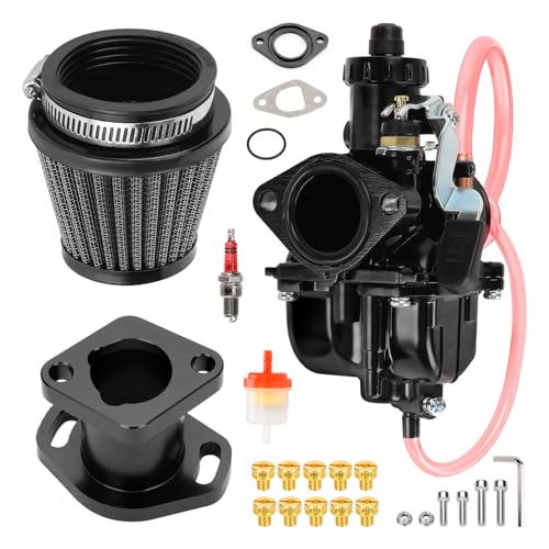 Image of FVRITO VM22 26mm Carburetor Jet Kit for Predator 212cc 196cc Coleman CT200U CT200U-EX BT200X Mini Bike KT196 Go Kart Baja Warrior GX200 Clone Engine with Air Filter Intake Manifold Performance Parts