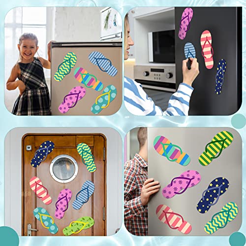 Imanes decorativos de chanclas verano pack 24 piezas miniatura 6