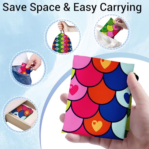 Image of Colorful Tails Gymnastics Drawstring Bags Lightweight Athlete String Bag for Gymnasts Dancer