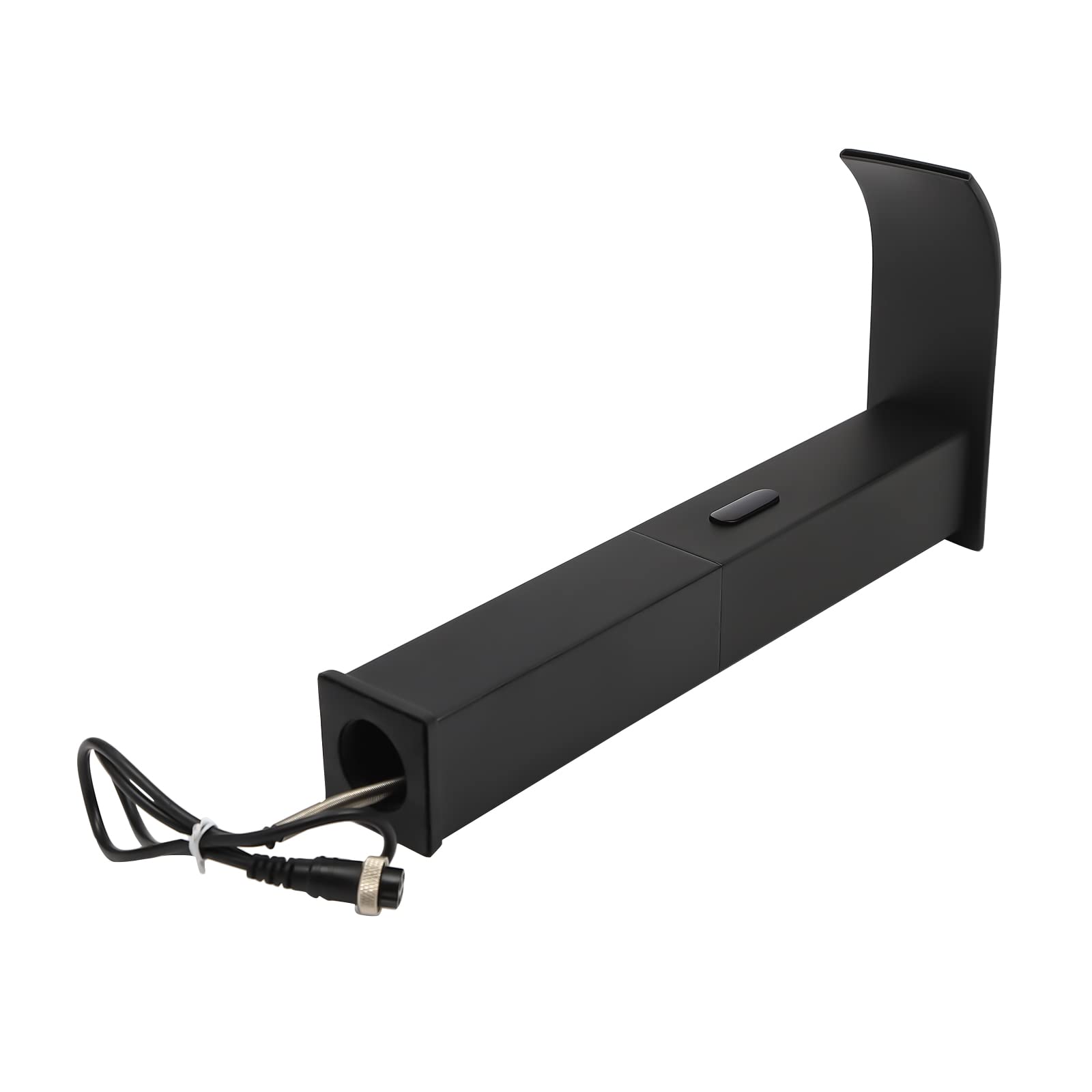 Rubinetto per Lavabo con Sensore a Infrarossi, Rubinetto da Bagno Sensore Automatico Senza Contatto, Rubinetto da Bagno Senza Contatto, Miscelatore Monocomando Nero, NPT1/2"