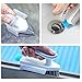Grout and Corner Scrubber Brush with Scraper Tool 4-in-1, Stiff Bristles Crevice Floor Cleaner for Cleaning Bathroom Kitchen Wall Gap Cleaning Brush