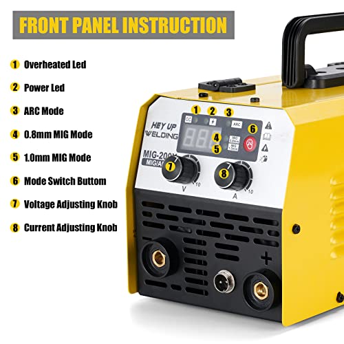 Mig Welder 140Amp Flux Core Welder 110V/220V Dual Voltage Mig/Arc 2 In 1 Welding Machine Igbt Inverter Portable Welder #TOP2