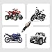 4PCS Motorcycle Turn Signals - 14LED 12V Bright Amber Lamp Motorcycle Blinkers - Front/Rear Universal MMotorcycle Turn Signal Light Compatible with Yamaha Kawasaki Honda