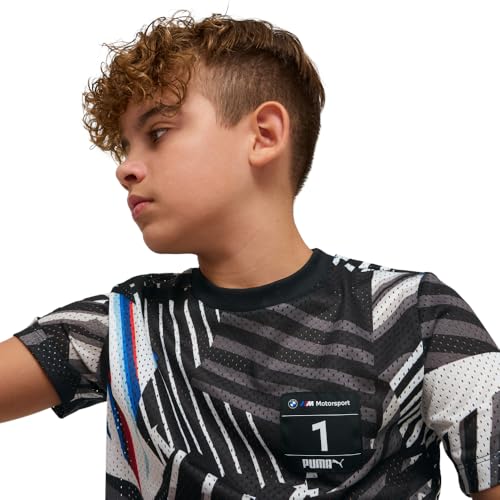 PUMA Unisex-Child BMW M Motorsport Graphic T-Shirt, PUMA All-Over-Print SS25, Medium2