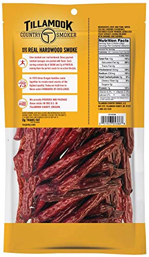 Tillamook Country Smoker Zero Sugar Original Keto Friendly Smoked Sausages, 10 Ounce (Pack of 1)