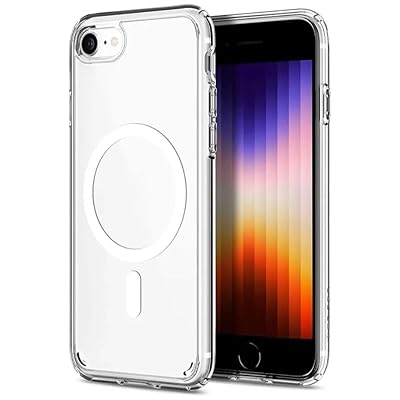 GGM GİYİM & AKSESUAR iPhone 7/8 / Se 2020 / Se 2022 için Magsafe ile Uyumlu Arka Kısmı Şeffaf Kenarları Silikon Yapılı Güçlendirilmiş Mıknatıslı Wireless Kablosuz Şarj Destekli Kılıf (7/8/Se 20/22)