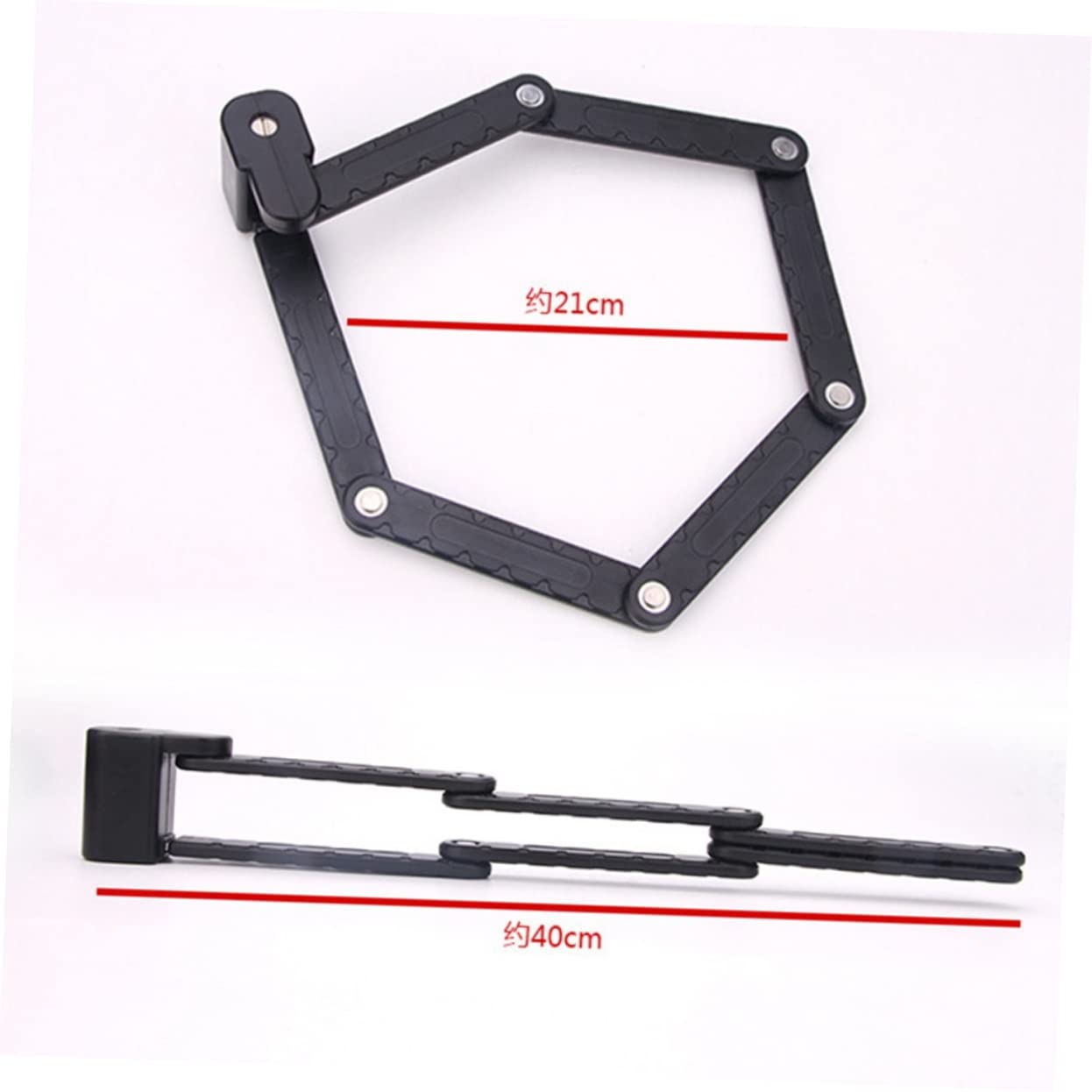 Candado Plegable de Acero para Bicicleta, Antirrobo y Combinación