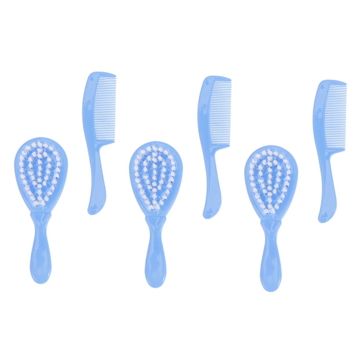 DECHOUS Cradle Cap Brush for Baby 3 Sets Baby Shampoo and Dandruff Comb Gentle Bristles Hair Washing Brush Portable