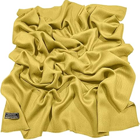 Châle Pashmina Jaune Or CJ Apparel Cover