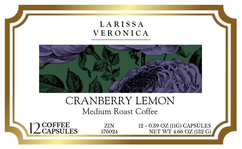 Miniatura 2 de Café de tostado medio con arándanos y limón (cápsulas K-Cup de una sola porción) (granos de café enteros con sabor natural) (12 cápsulas, ZIN 576024)