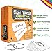 Star Right Education Sight Word Flash Cards, 169 Sight Words and Sentences with 2 Rings