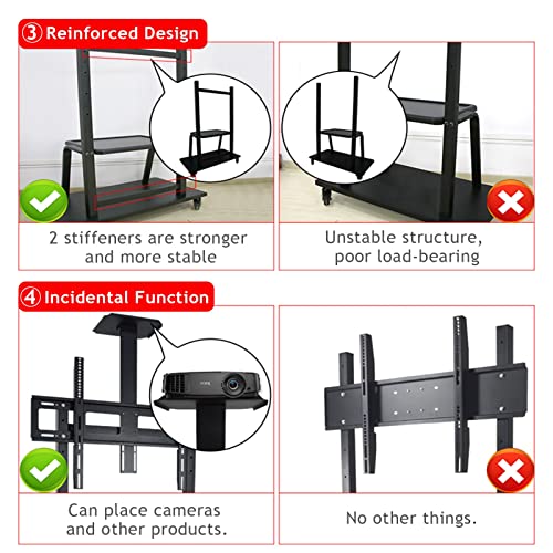 Soporte rodante ajustable para TV 32-65 pulg miniatura 5