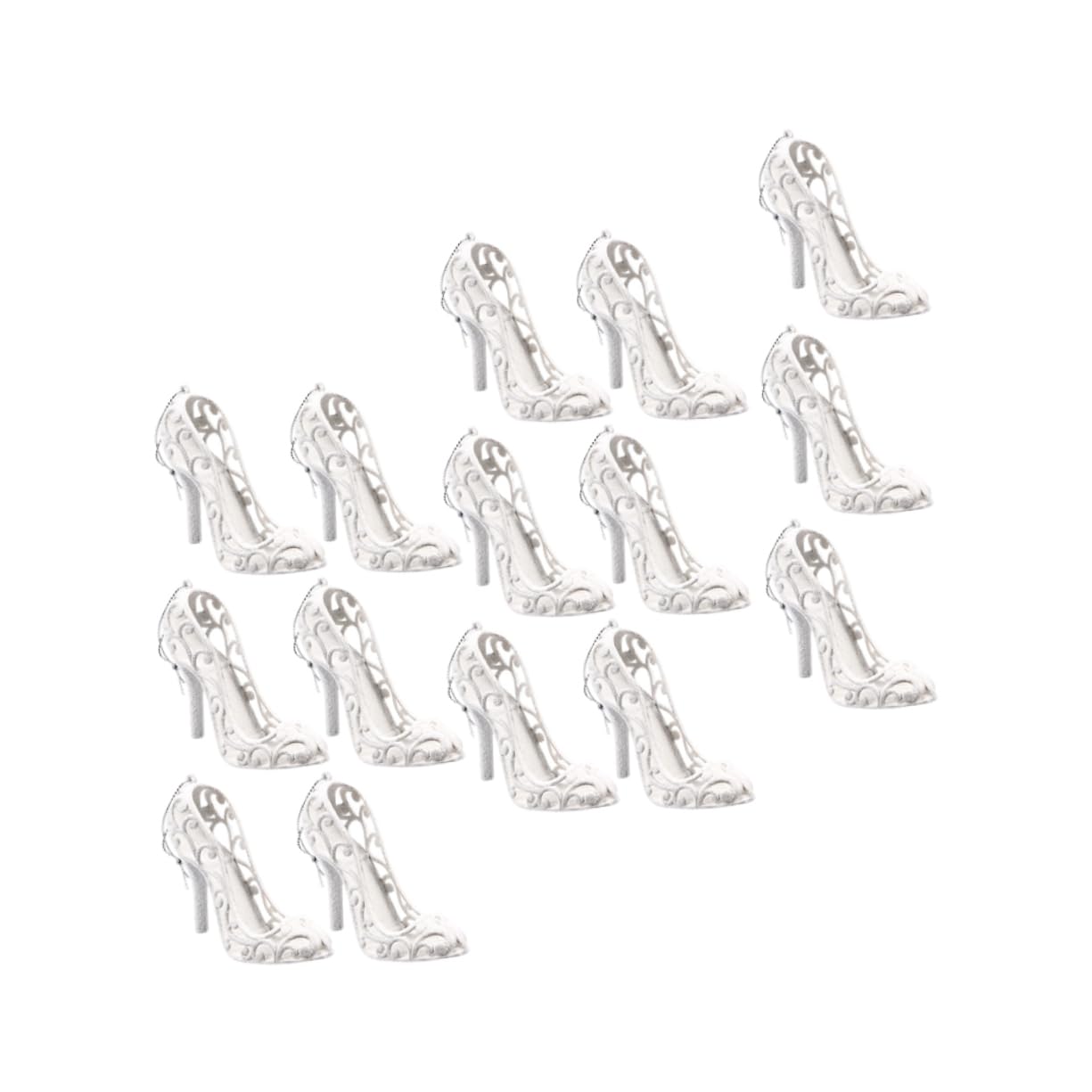 ABOOFAN 2 Juegos De Delicados Colgantes Navideños De Tacones Altos Pequeños para Decoración del Árbol De Navidad 15 Unidades X 2