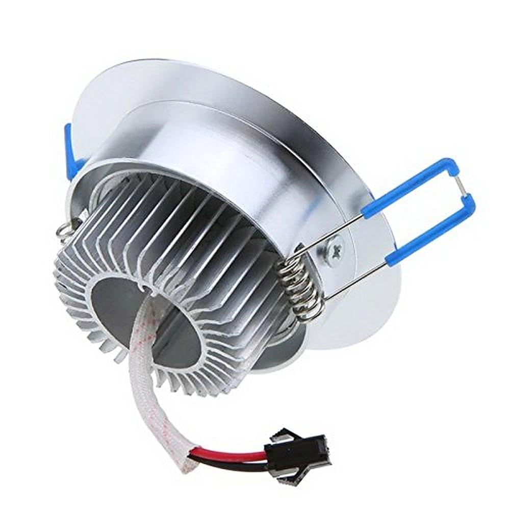 POCKETMAN Paquete de 10, 220V 4W Dimmable LED Empotrable Foco de techo empotrado Foco blanco frío, 360-400 lúmenes (equivalente a 40W)