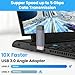 AIMHDUTY 90 Degree USB 3.0 Adapter, Right Angle USB A Male to Female, 2-Pack, 5Gbps Data Sync, Black, for PC, Laptop, Mouse, Keyboard