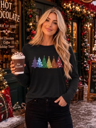Ekouaer Womens Casual Shirts Long Sleeve Tops Thermal Tshirts Fall Clothes - image 5