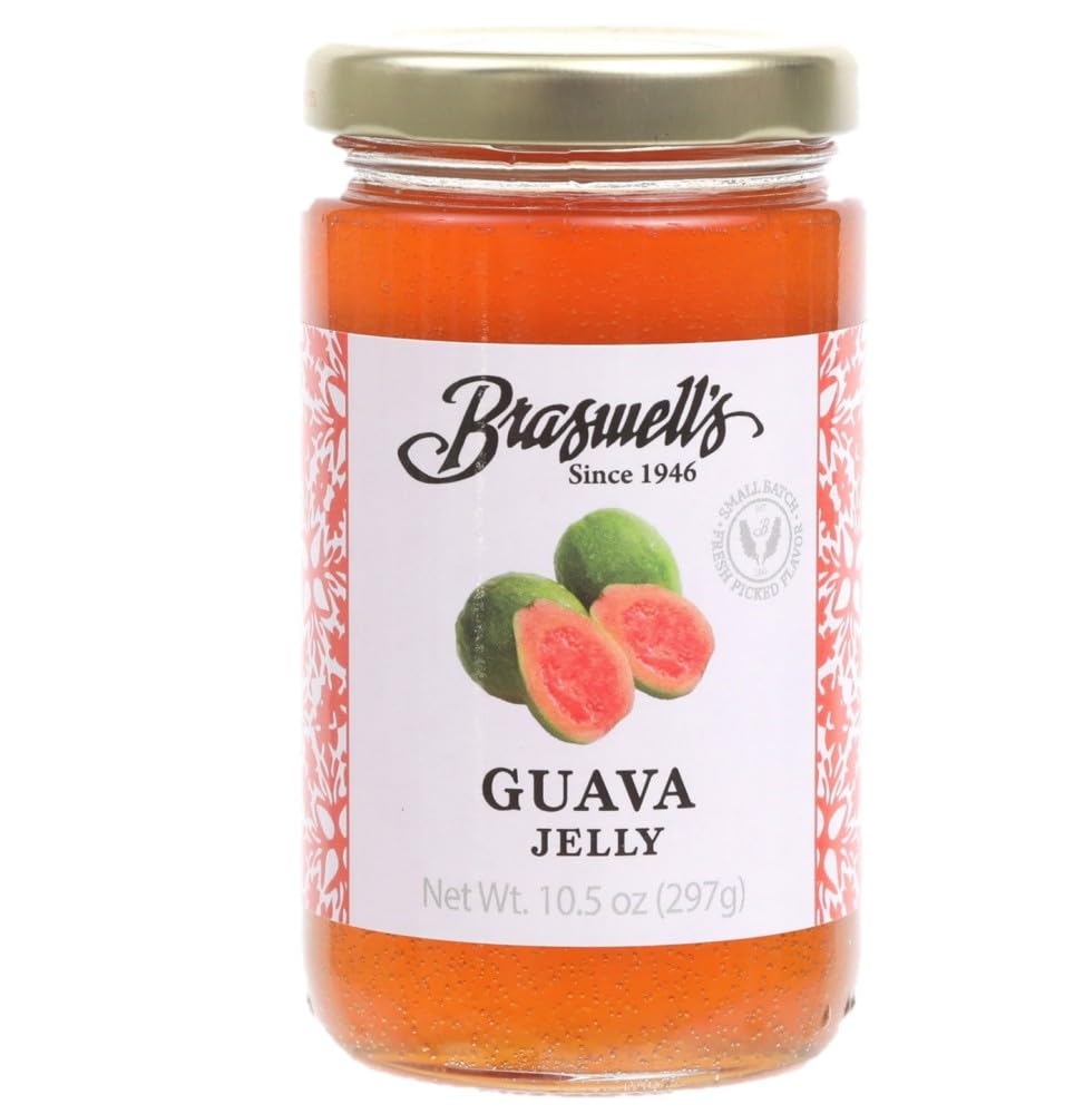 Braswell’s Sweet and Savory Jellies, Jams, and Preserves – Small-Batch, Renowned Specialty, Made in USA, Since 1946 (10.5 Ounce, Guava)