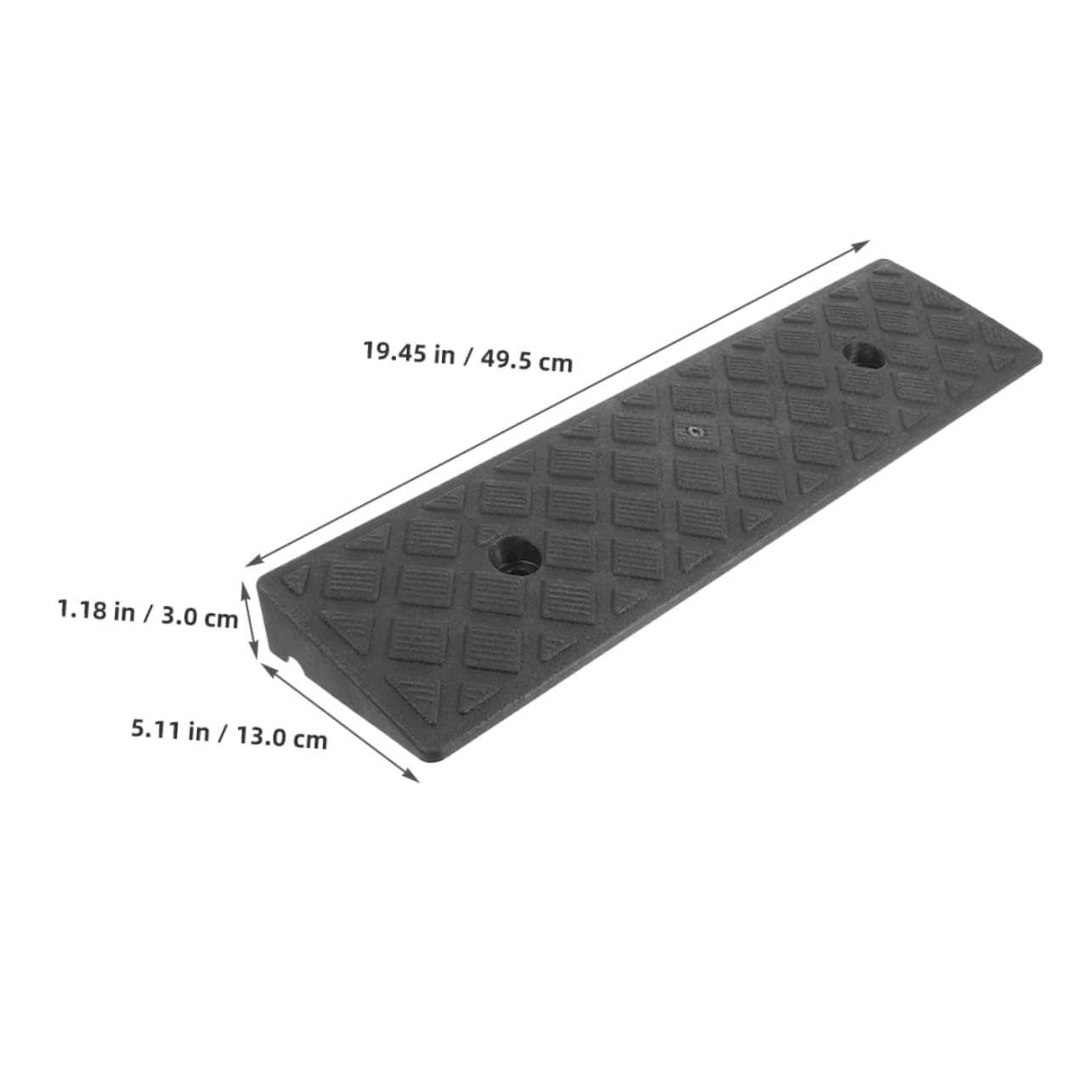 Cabilock Threshold Riser Ramp 2pcs Portable Ramps for Wheelchairs Scooters Motorcycles Cars