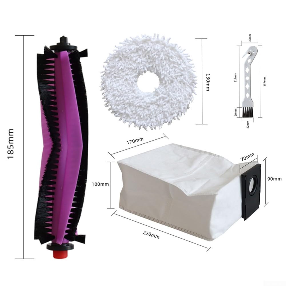 Für Eureka J15 Pro Ultra Ersatzteile Set - Hauptbürste, Seitenbürsten, Filter, Wischmopp, Staubbeutel für Staubsauger