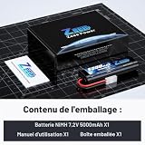 Zeee batterie NiMH 7,2 V 5000 mAh prise Tamiya pour 1/10 photo 6