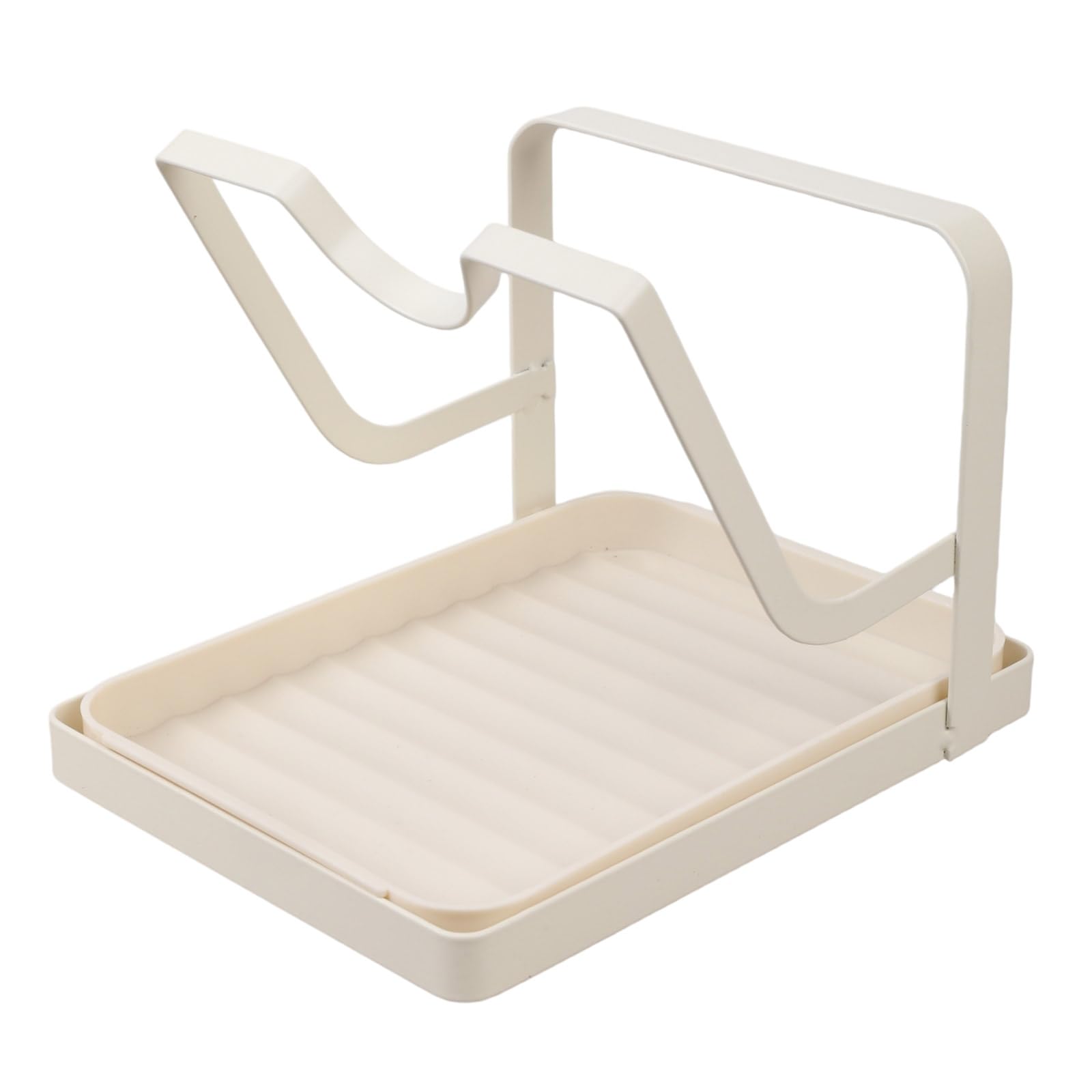 HDOYTXXM Sturdy Lid Stand with Suction Base for Enhanced Stability and Space Saving Design Pots Lid Holder