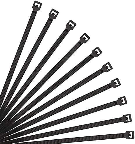 Miniatura 4 de NiftyPlaza Paquete de 1000 bridas para cables de 4 pulgadas, resistentes a los rayos UV, resistentes a la intemperie, 18 libras (negro)