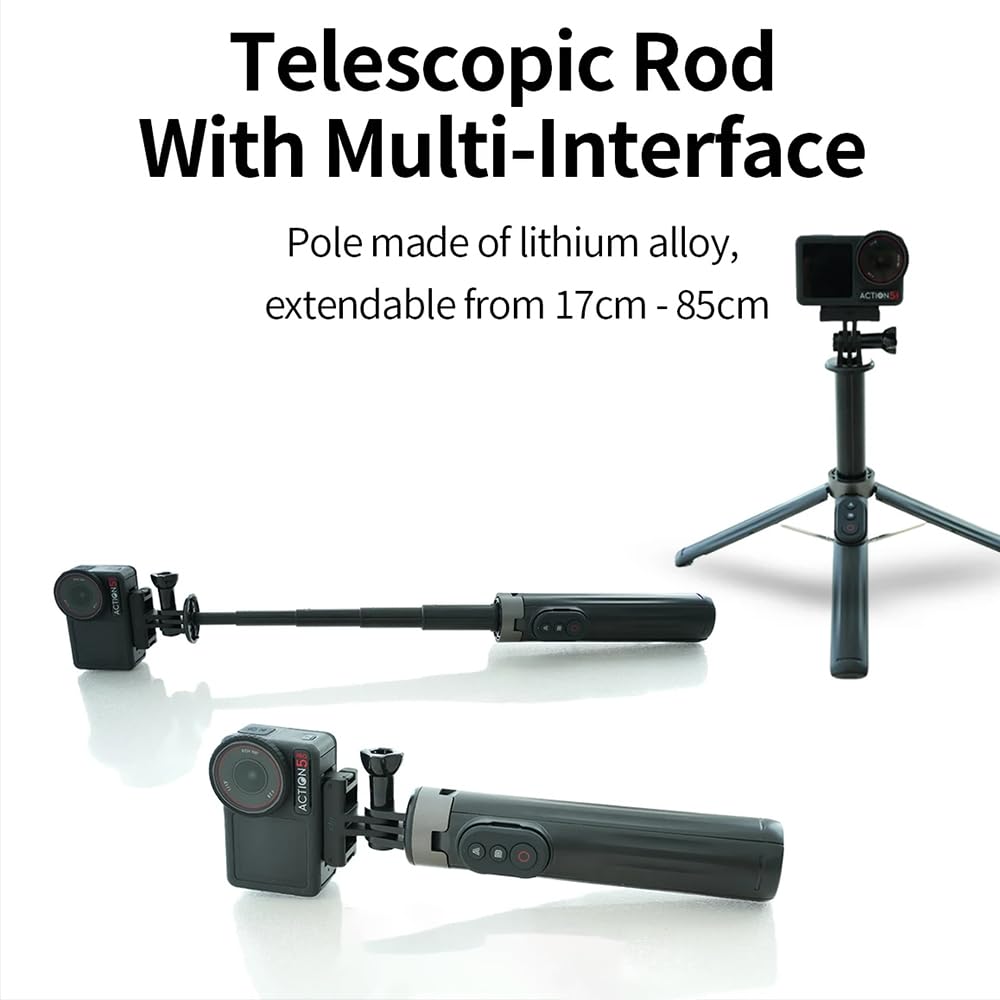 Mando a distancia Bluetooth compatible con Insta360 X5/X4/X3/X2, GO 3/GO 3S, Ace Pro/Pro 2, para GoPro 8/9/10/11/12/13, controlador de obturador inalámbrico para cámaras de acción