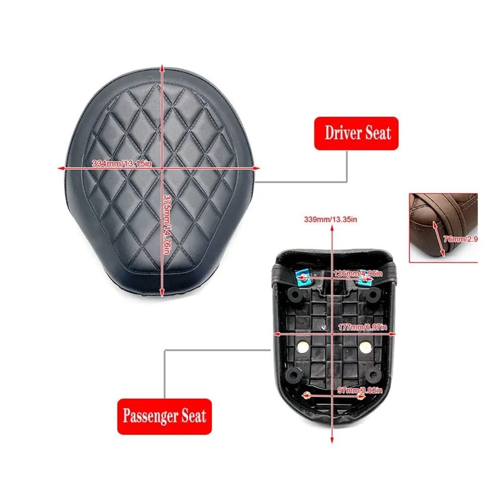 Sillines De Cojín Trasero ANGGREK Para Rebel CM1100 CMX1100 2021-2022