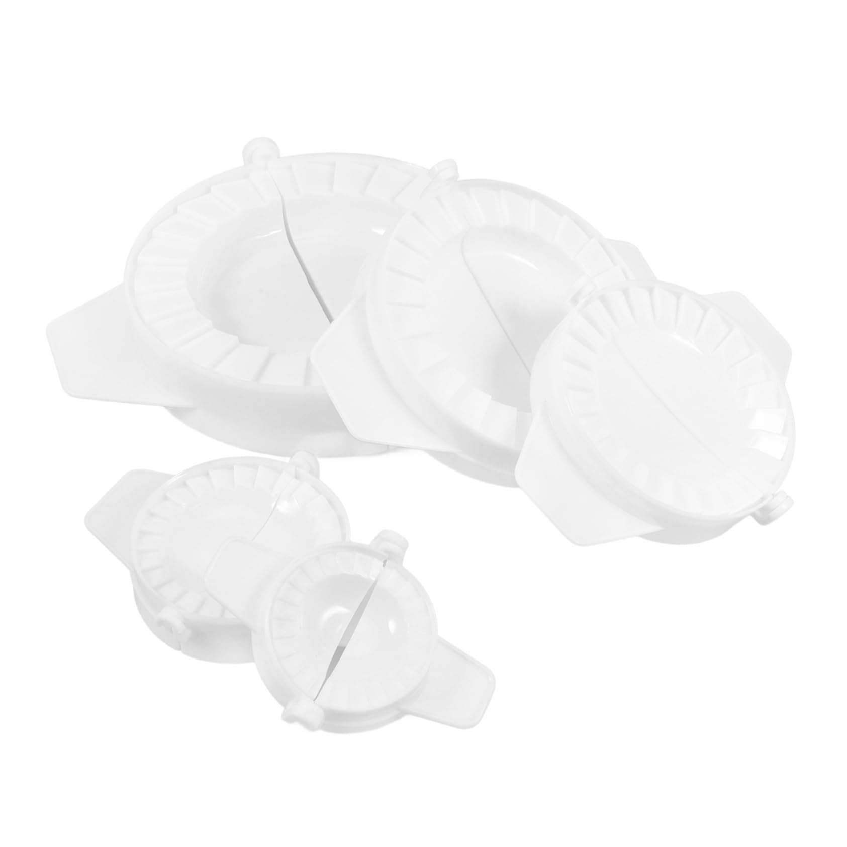 Cabilock Dumpling Machine 5pcs Maker Press Mold Set Plastic Dumpling Press for Parties Gatherings