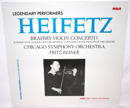 RCA Gold Seal - GL84909: Legendary Performers - Heifetz: Brahms - Violin Concerto: Fritz Reiner: LP