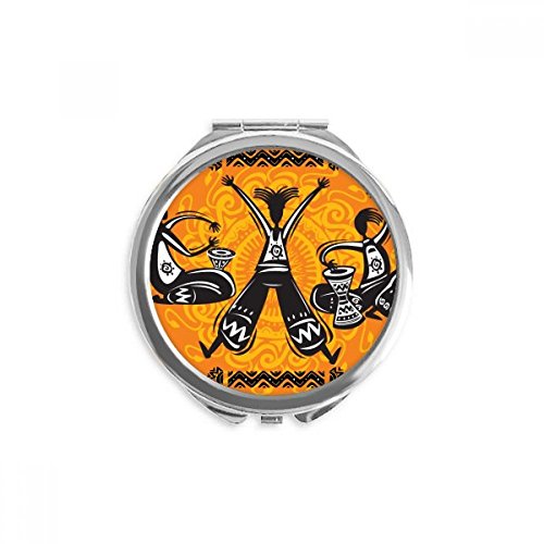 Miroir rond maquillage mexicain pour retouches en voyage et sorties quotidiennes