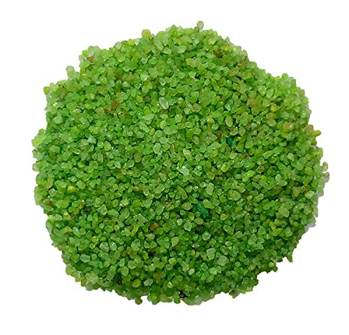 Image of Maalavya Sugar Size Crystal Sand for Home and Garden Decor, Aquarium Substrate (Pine Green, 950 Grams)