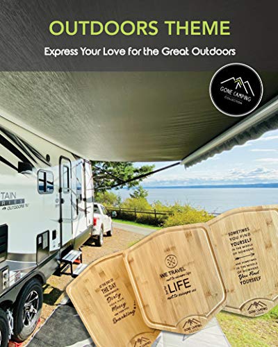 Gone Camping Bamboo Cutting Board (Sparkling) #TOP5