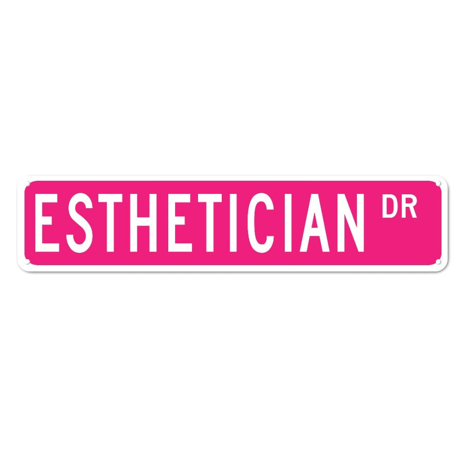 Esthetician Retro Tin Art Plaque Aluminum Hanging Signs for Bedroom Kitchen Garden Wall Pub Club Coffee Decor 4x16 Inch