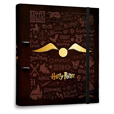 Erik Premium Harry Potter Ringbuchordner für die Schule oder das Büro - Ordner Harry Potter - Ringordner Pappe der Goldene Schnatz - Harry Potter Fanartikel für die Schule oder das Studium Cover