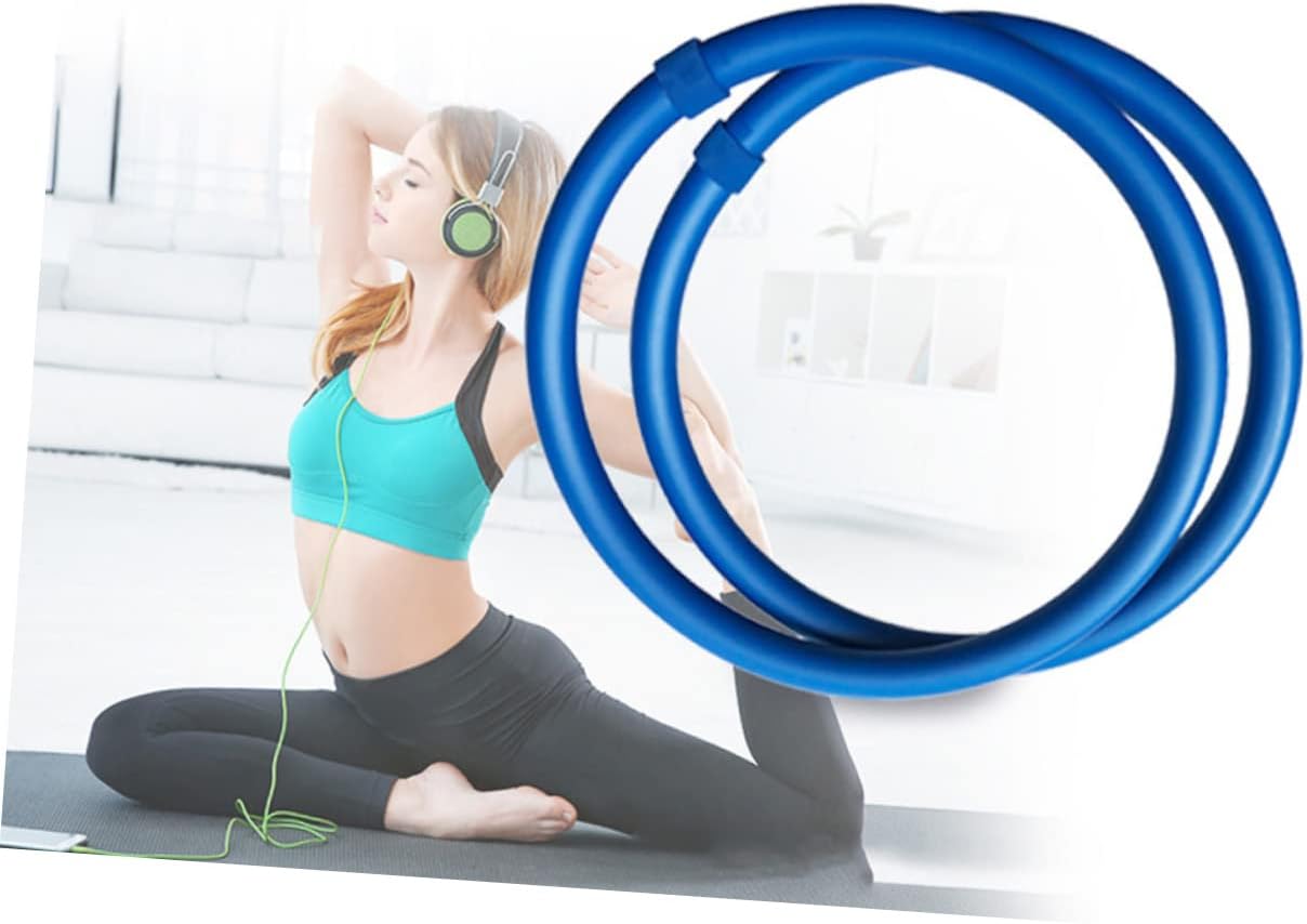 1Pair Weighted Arm Hoops for Yoga and Pilates Arm Exerciser for Strength Training Fitness and Rehabilitation for Home Workouts and Exercise Routines