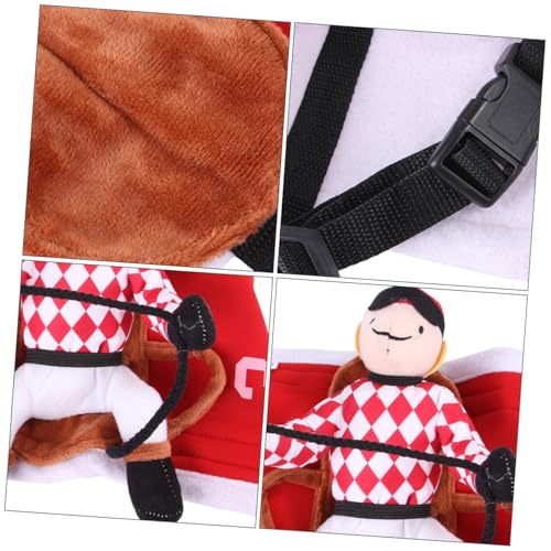 Disfraz para Perro Ropa de Carreras Rojo Talla M miniatura 4