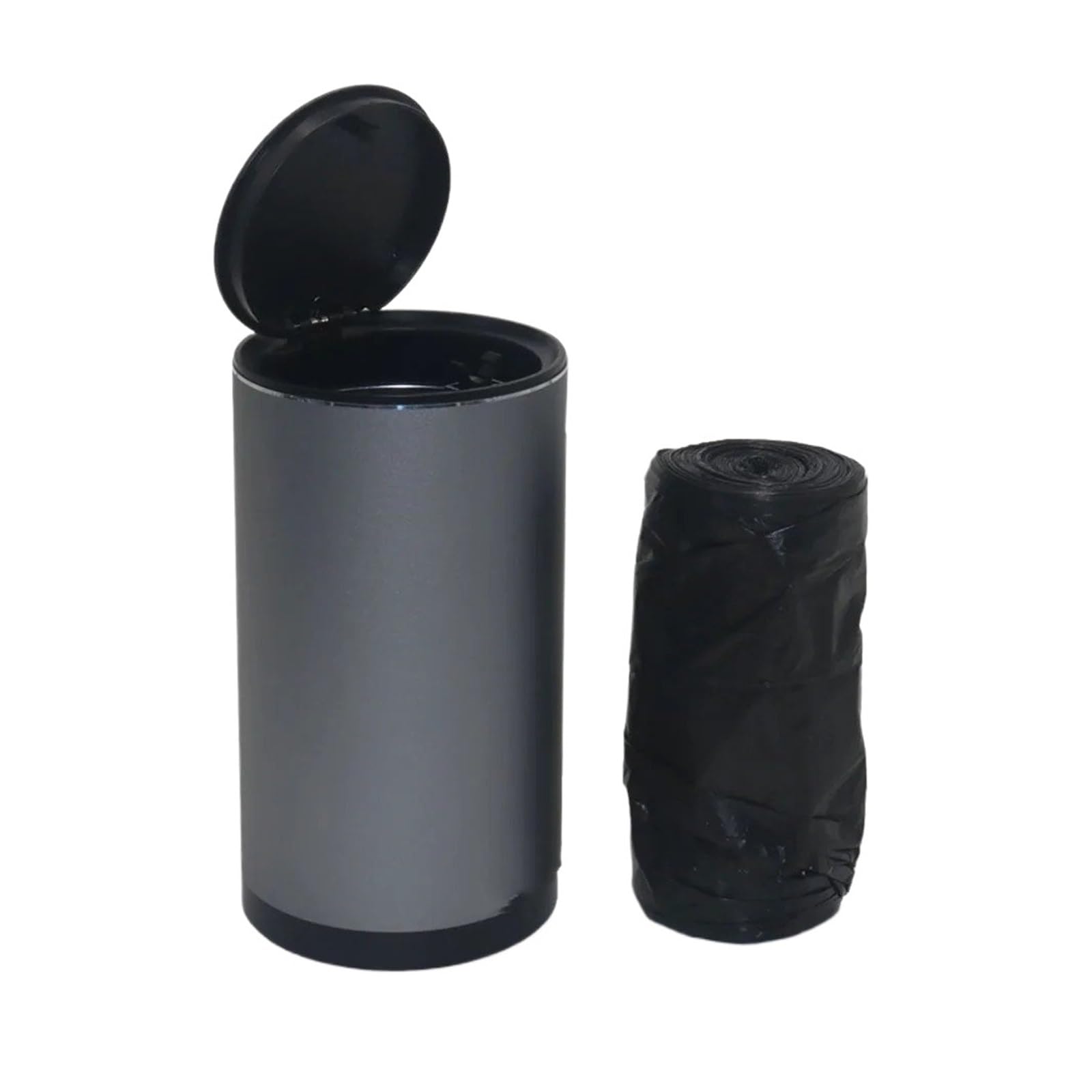 Car Bin Car Trash Can Press Open Anti Pollution Garbage Cup Decoration Ashtray 300ml Cleaning Automotive Interior Cars Rubbish Bins(Silver)