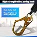 DIJJIG 6FT Fall Protection Retractable Lanyard - Heavy Duty SRL Fall Arrest System, Industrial Safety Lanyard for Roofing & Construction Positioning, ANSI/OSHA Compliant Lifeline(Large Hook)